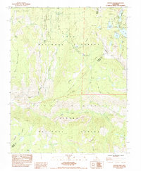 preview thumbnail of historical topo map of Madera County, CA in 1984