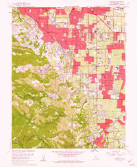 Download a high-resolution, GPS-compatible USGS topo map for Cupertino, CA (1962 edition)