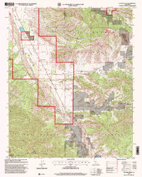 Download a high-resolution, GPS-compatible USGS topo map for Cuyama Peak, CA (2000 edition)