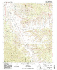 preview thumbnail of historical topo map of Ventura County, CA in 1991