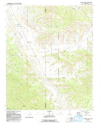 Download a high-resolution, GPS-compatible USGS topo map for Cuyama Peak, CA (1991 edition)
