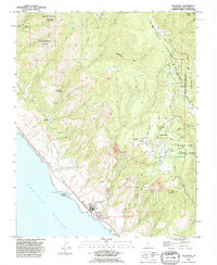 Download a high-resolution, GPS-compatible USGS topo map for Davenport, CA (1995 edition)