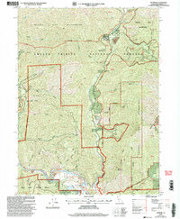 Download a high-resolution, GPS-compatible USGS topo map for Dedrick, CA (2003 edition)