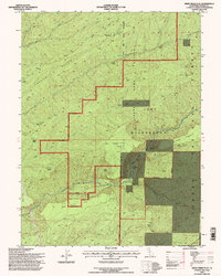 Download a high-resolution, GPS-compatible USGS topo map for Deer Creek Flat, CA (1998 edition)