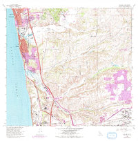 Download a high-resolution, GPS-compatible USGS topo map for Del Mar, CA (1976 edition)