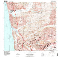 preview thumbnail of historical topo map of California, United States in 1994