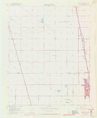preview thumbnail of historical topo map of Tulare County, CA in 1954