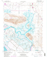 preview thumbnail of historical topo map of Solano County, CA in 1980