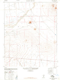 Download a high-resolution, GPS-compatible USGS topo map for Desert Butte, CA (1947 edition)