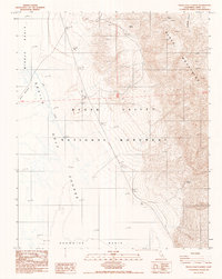 preview thumbnail of historical topo map of Inyo County, CA in 1988