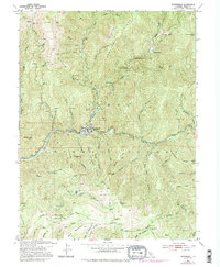 Download a high-resolution, GPS-compatible USGS topo map for Downieville, CA (1995 edition)