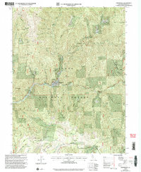 preview thumbnail of historical topo map of Downieville, CA in 2000
