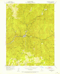 preview thumbnail of historical topo map of Downieville, CA in 1951