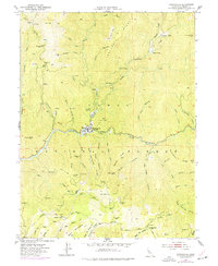 Download a high-resolution, GPS-compatible USGS topo map for Downieville, CA (1977 edition)