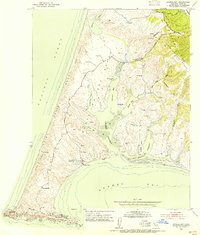 Download a high-resolution, GPS-compatible USGS topo map for Drakes Bay, CA (1955 edition)