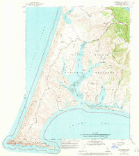 Download a high-resolution, GPS-compatible USGS topo map for Drakes Bay, CA (1970 edition)