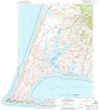 Download a high-resolution, GPS-compatible USGS topo map for Drakes Bay, CA (1991 edition)