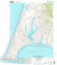 Download a high-resolution, GPS-compatible USGS topo map for Drakes Bay, CA (1991 edition)