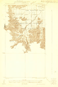 Download a high-resolution, GPS-compatible USGS topo map for Dry Canyon, CA (1925 edition)