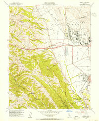 Download a high-resolution, GPS-compatible USGS topo map for Dublin, CA (1955 edition)