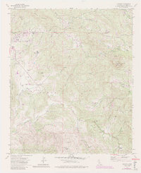 preview thumbnail of historical topo map of San Diego County, CA in 1972