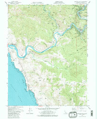 Download a high-resolution, GPS-compatible USGS topo map for Duncans Mills, CA (1983 edition)