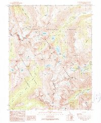 Download a high-resolution, GPS-compatible USGS topo map for Dunderberg Peak, CA (1990 edition)