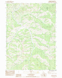 Download a high-resolution, GPS-compatible USGS topo map for Duzel Rock, CA (1984 edition)