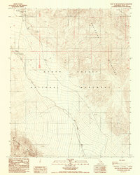 Download a high-resolution, GPS-compatible USGS topo map for East of Tin Mountain, CA (1988 edition)