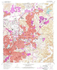 Download a high-resolution, GPS-compatible USGS topo map for El Cajon, CA (1986 edition)