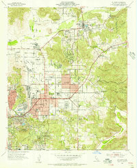 preview thumbnail of historical topo map of El Cajon, CA in 1955