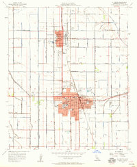 1957 Map of El Centro, CA, 1958 Print