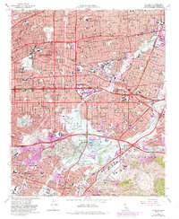 Download a high-resolution, GPS-compatible USGS topo map for El Monte, CA (1985 edition)