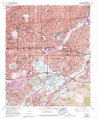 Download a high-resolution, GPS-compatible USGS topo map for El Monte, CA (1994 edition)