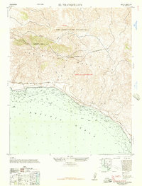 Download a high-resolution, GPS-compatible USGS topo map for El Tranquillon, CA (1957 edition)