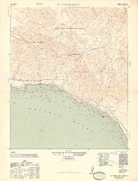 Download a high-resolution, GPS-compatible USGS topo map for El Tranquillon, CA (1948 edition)