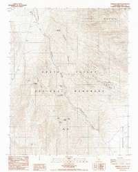 Download a high-resolution, GPS-compatible USGS topo map for Emigrant Canyon, CA (1986 edition)