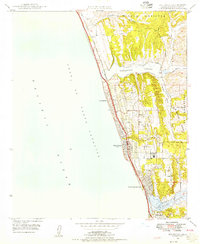 Download a high-resolution, GPS-compatible USGS topo map for Encinitas, CA (1955 edition)