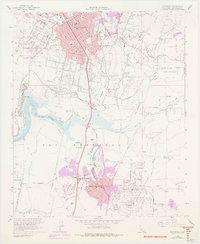 preview thumbnail of historical topo map of Escondido, CA in 1968