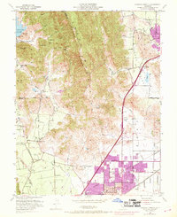 Download a high-resolution, GPS-compatible USGS topo map for Fairfield North, CA (1968 edition)