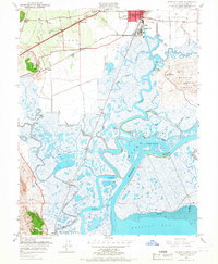 Download a high-resolution, GPS-compatible USGS topo map for Fairfield South, CA (1967 edition)