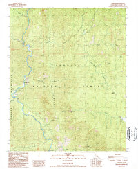 Download a high-resolution, GPS-compatible USGS topo map for Fairview, CA (1987 edition)