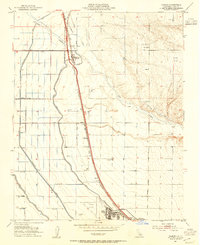 Download a high-resolution, GPS-compatible USGS topo map for Famoso, CA (1953 edition)