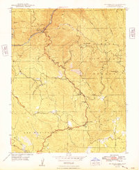 preview thumbnail of historical topo map of Mariposa County, CA in 1948