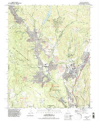 Download a high-resolution, GPS-compatible USGS topo map for Felton, CA (1995 edition)