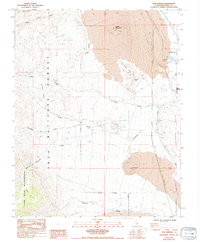 preview thumbnail of historical topo map of Inyo County, CA in 1984