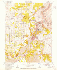Download a high-resolution, GPS-compatible USGS topo map for Folsom, CA (1955 edition)