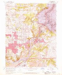 Download a high-resolution, GPS-compatible USGS topo map for Folsom, CA (1968 edition)
