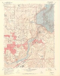 Download a high-resolution, GPS-compatible USGS topo map for Folsom, CA (1968 edition)