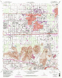 Download a high-resolution, GPS-compatible USGS topo map for Fontana, CA (1985 edition)